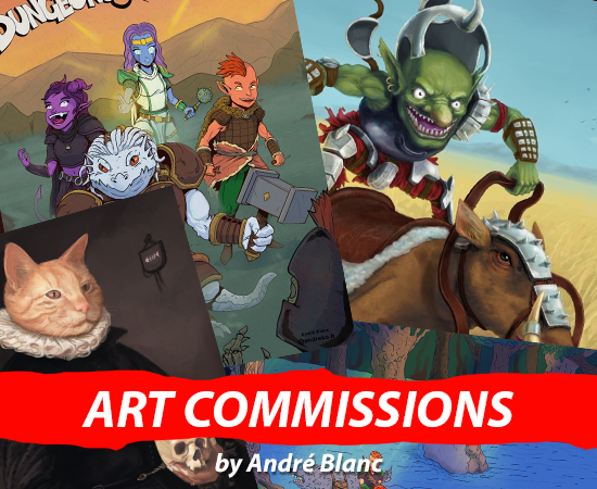 art commissions by andre blanc button